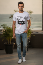 Gaga in Goa - Styched in India Graphic T-Shirt White Color