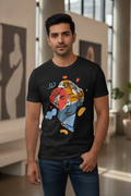 Greek Ancient Graphic Printed Black Tshirt