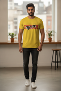 Have no fear Tshirt with Tiger Graphic - Quirky Graphic TShirt Yellow Color