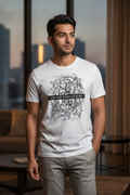 I am not Complicated - Minimalistic White Printed Tee