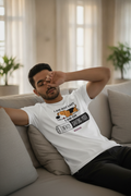 I Am Not Lazy, I am on Energy Saving Mode White graphic tee
