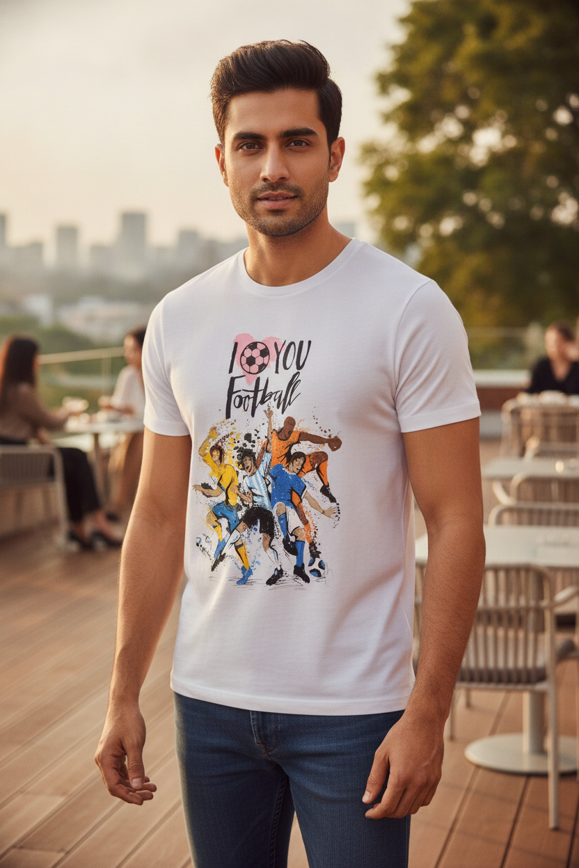 I Love Football - The fan of the sports T-Shirt
