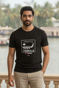 I love Kerala - Styched in India Graphic T-Shirt Black Color