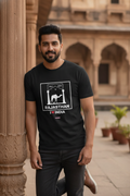 I love Rajasthan - Styched in India Graphic T-Shirt Black Color