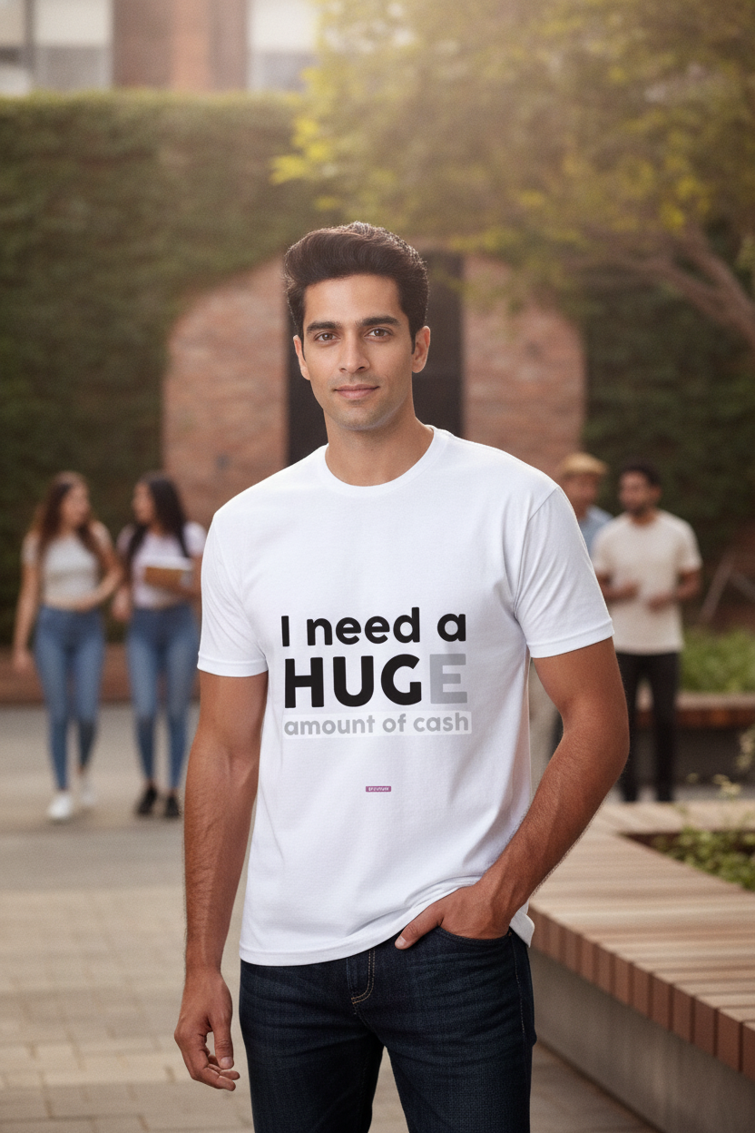 I Need a Hug - Graphic T-Shirt White Color