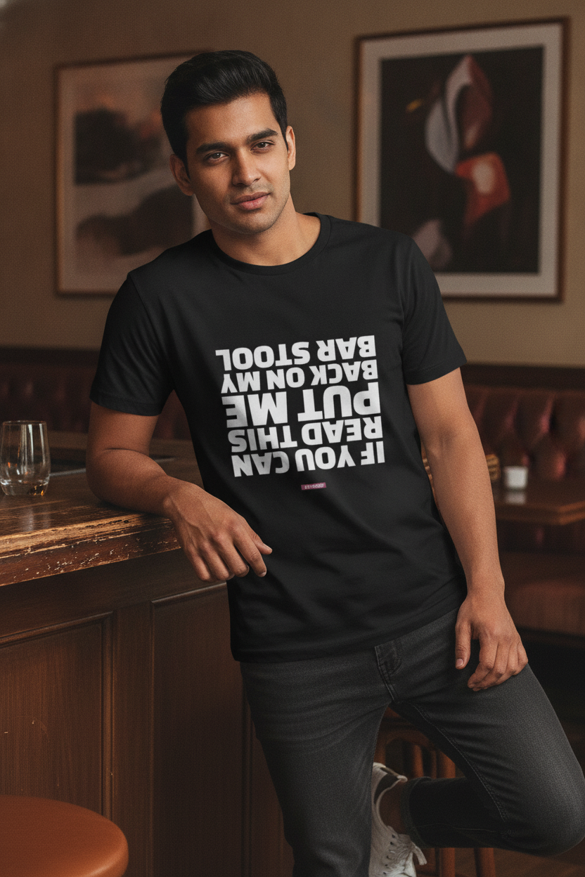 If you can read this - Graphic T-Shirt Black Color