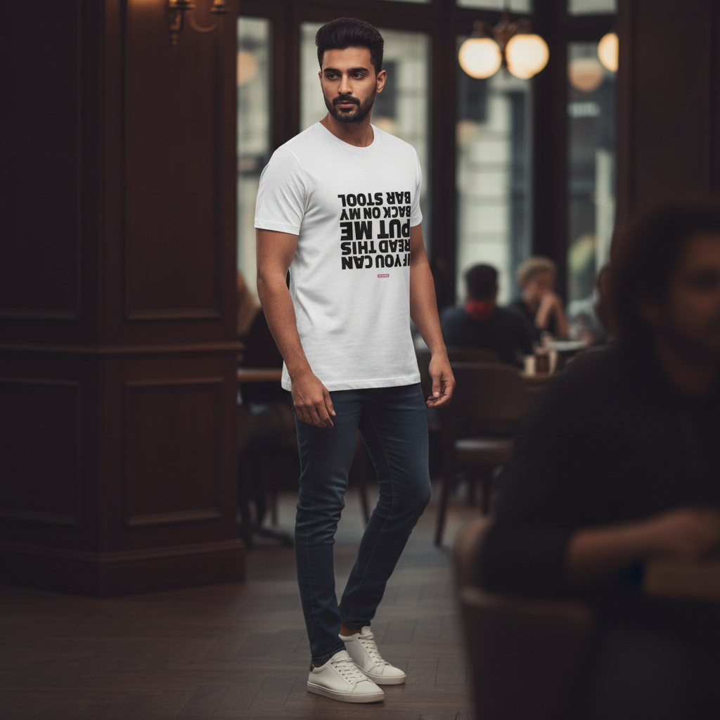 If you can read this - Graphic T-Shirt White Color