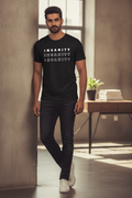 Insanity Printed Black Tshirt
