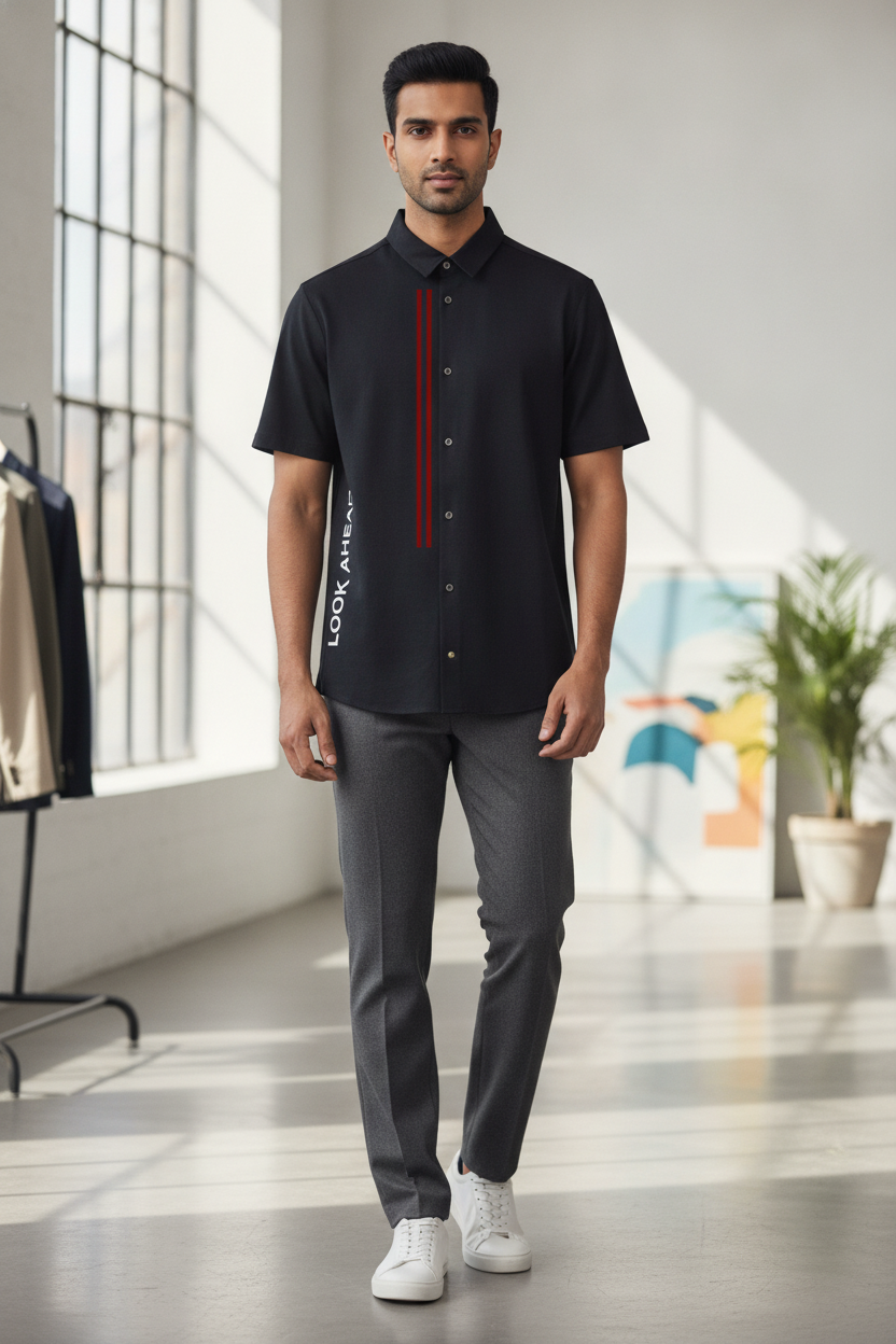 James black half sleeve shirt