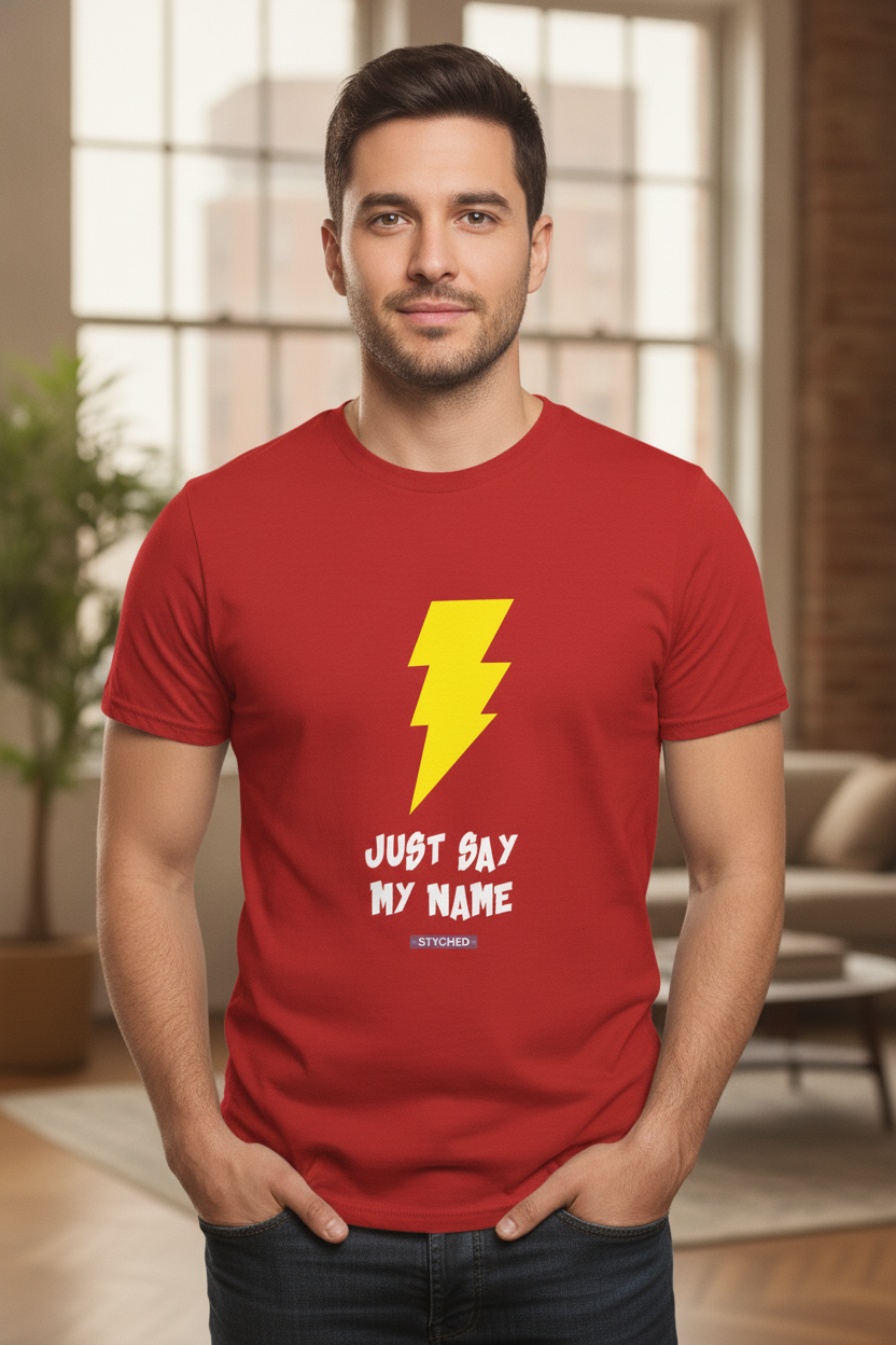 Just Say My Name T-Shirt Red