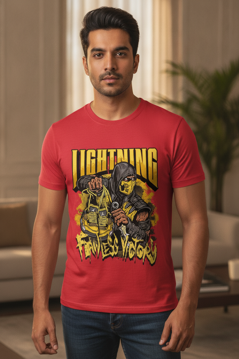 Lightning Red Tee