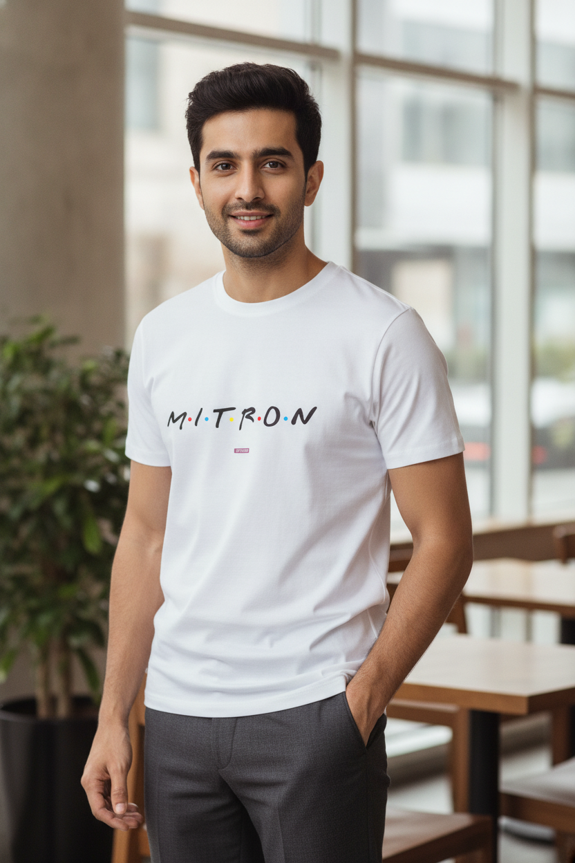 M.I.T.R.O.N - Graphic T-Shirt White Color