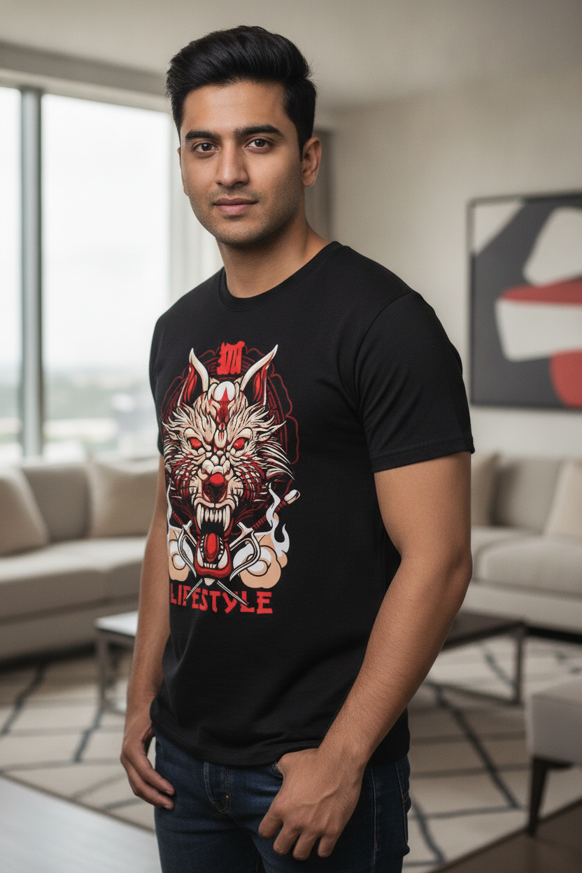 Manga Lifestyle Black Tee