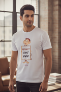 Mann Ki Baat Suno - Quirky Graphic T-Shirt White Color