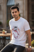 Marshmello Swag - Graphic Printed Tee on White Shirt
