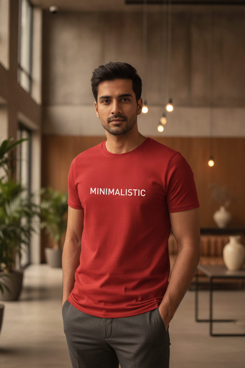 MINIMALISTIC - Red T-Shirt