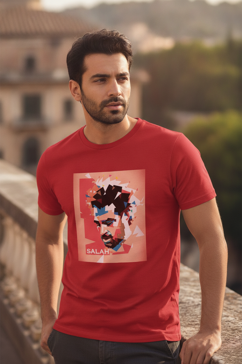 Mohamed Salah - Egyptian Footballer for Liverpool - Fan Tee Red