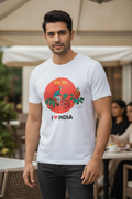Mumbai Dabbawala - Styched in India Graphic T-Shirt White Color