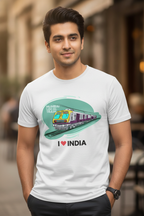 Mumbai Local - Styched in India Graphic T-Shirt White Color