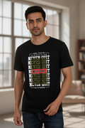 Never Quit - New Spirit Be Strong Youth Black Cotton T-Shirt