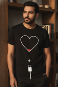 No Love Left - Heart Charging Exclusive Tee Black