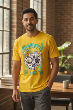 Normal Is Boring Graphic Printed Yellow Tshirt