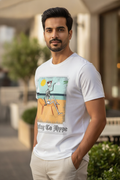 Nothing To Hype Graphic Printed White Tshirt