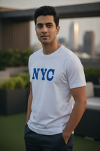 NYC Graphic Printed White Tshirt