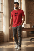 Panther Claw Graphic Printed Red Tshirt