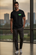 Psych Graphic Printed Black Tshirt