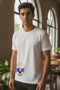 Punk Skull Graphic Printed White Tshirt