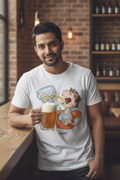 Quench your thirst with beer - Funny Graphic Printed Casual T Shirt