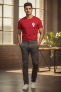 Raised Fist Graphic Printed Red Tshirt