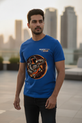 Reach For The Stars Graphic Printed Blue Tshirt