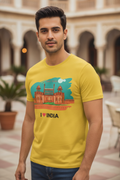 Red Fort - Styched in India Graphic T-Shirt White Color