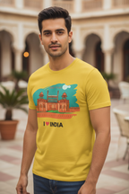 Red Fort - Styched in India Graphic T-Shirt White Color