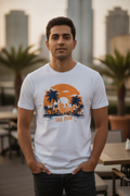 Sail Puio Graphic Printed White Tshirt