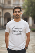 Save Govt. Schools Movement Tee - Styched in India Graphic T-Shirt Black Color