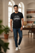 Save Govt. Schools Movement Tee - Styched in India Graphic T-Shirt Black Color