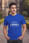 Save Govt. Schools Movement Tee - Styched in India Graphic T-Shirt Blue Color