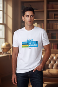 Save Govt. Schools Movement Tee - Styched in India Graphic T-Shirt White Color