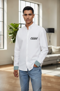 Seriously Casual White Full Sleeve Shirt
