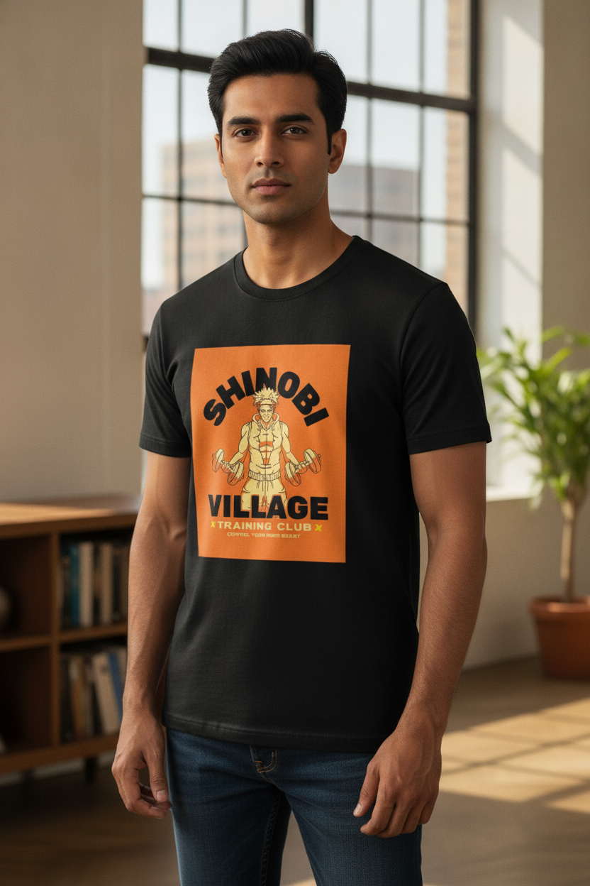 Shinobi Village Black Tee
