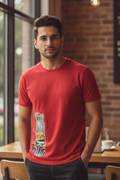 Stakeboard Graphic Printed Red Tshirt