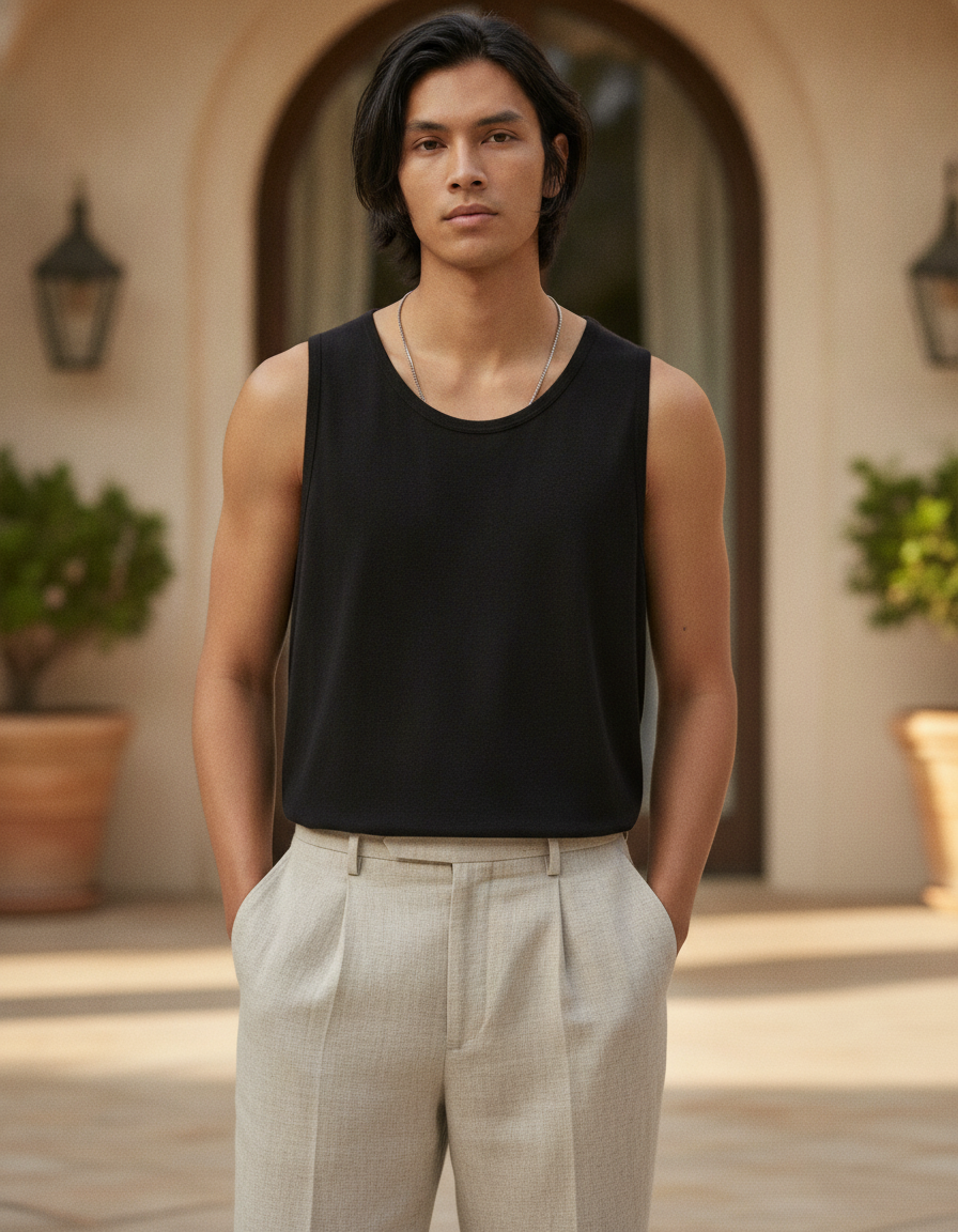 Summers Comfy Knitted Sleeveless T Shirt
