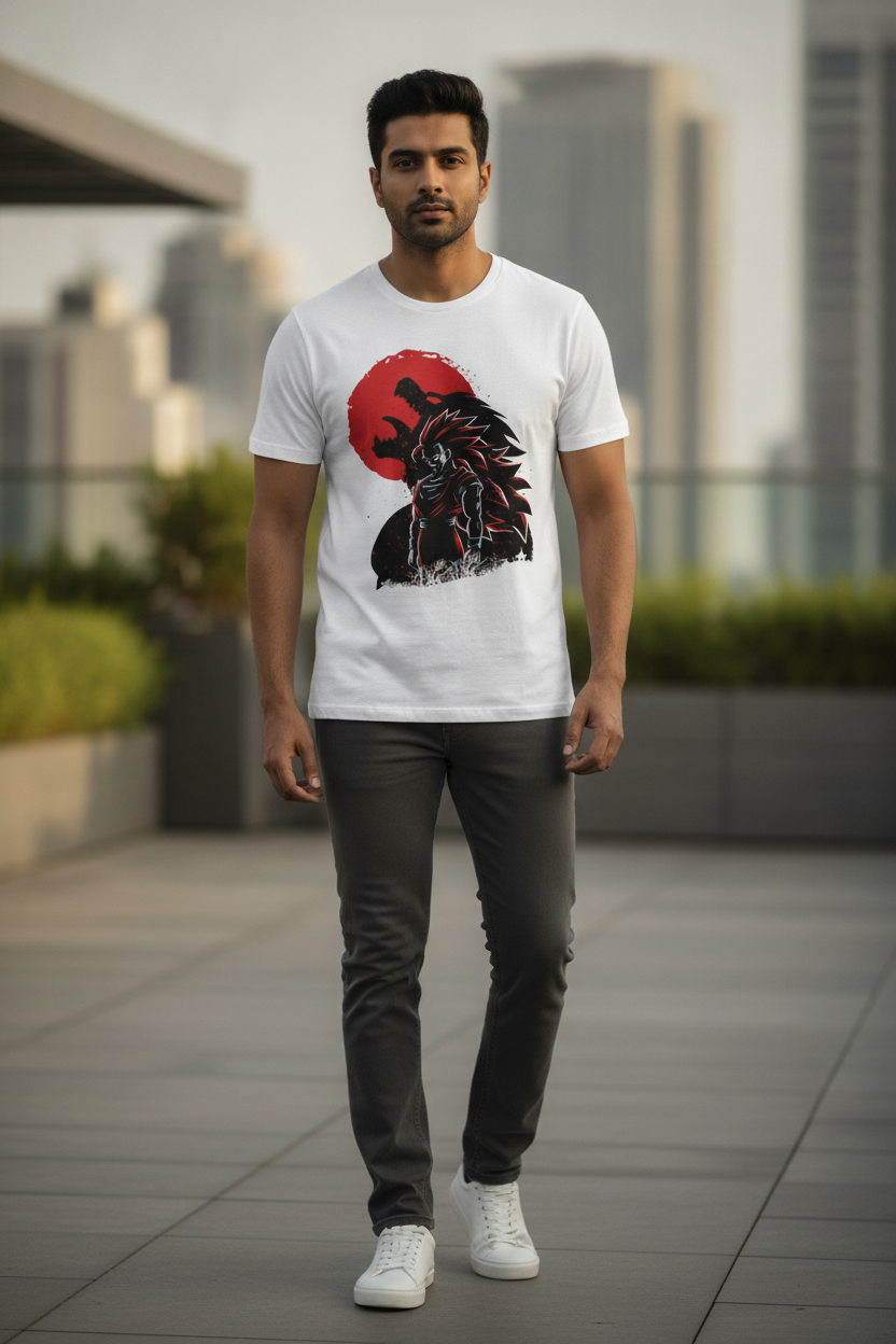 Super Saiyan White Tee