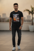 Take A Break Casual Black TShirt