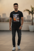 Take A Break Casual Black TShirt