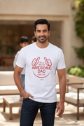 This is what an Awesome Dad looks like - Graphic T-Shirt White Color