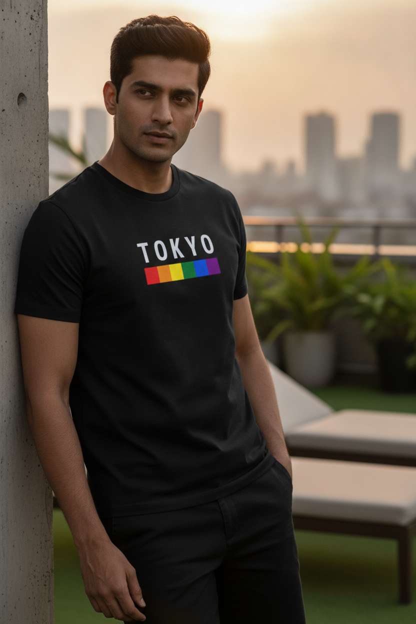 Tokyo Graphic Printed Black Tshirt